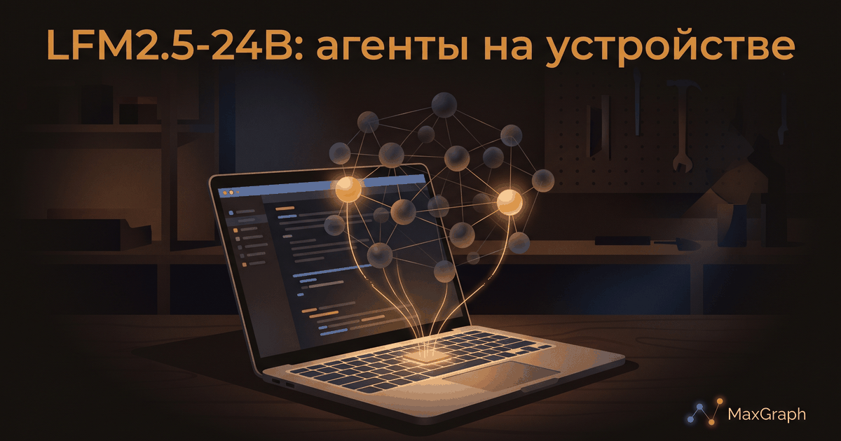 LFM2.5-24B-A2B от Liquid AI: 24B параметров, работают 2B — агенты переезжают на устройство